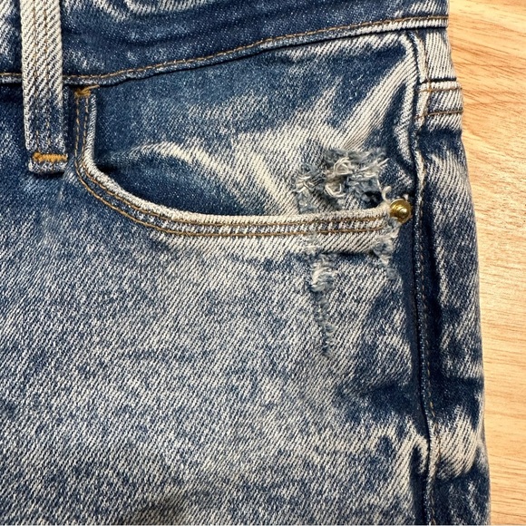 Frame Le High straight leg ankle jean in Lombard wash (light blue) size 29 - Picture 9 of 14